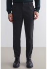 Pantaloni uni cu buzunare oblice - Gri antracit