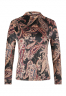 Bluza cu motive Paisley supradimensionate