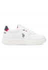 Pantofi sport copii - US POLO ASSN - 590559 - Sintetic - Alb -