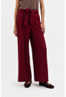 Pantaloni eleganti cu croiala ampla - Visiniu