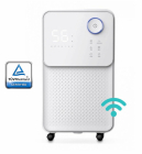 Dezumidificator AlecoAir D12 ECO 12 l /24h  WiFi  Filtru Cold Catalyst  Uscare Rufe  Display digital  Higrostat  Debit 120 mc/h – Alecoair.ro