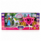 Set de joaca Fashion Carriage cu caleasca, cal, print si printesa, lumini si muzica, 3+ ani – Hiris.ro