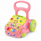 Antepremergator interactiv multifunctional pentru copii Goodway, cu centru de activitati, clape si jucarii, roz, 10 luni+ – Hiris.ro