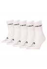 Set de sosete lungi unisex - 5 perechi - Alb