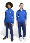 Trening cu fermoar model colorblock - Alb/Albastru royal