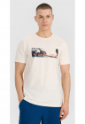 Tricou Barbati Cool Tide - Bumbac 100% - Alb Ecru - Regular Fit - Marimi S-XXL - SS25 - Sportstyle