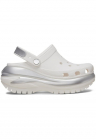 Saboti Mega Crush Metallic Clog - Alb