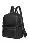 Rucsac din piele cu buzunare exterioare Merlin – Negru – FashionDays.ro