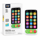 Telefon interactiv pentru copii Smart Pocket, 15 butoane, lumini si sunete, alb-verde, 18 luni+ – Hiris.ro