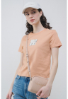 Tricou din bumbac cu detaliu logo