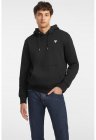 Hanorac slim fit cu buzunar kangaroo - Negru