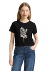 Tricou regular fit din bumbac cu imprimeu - Negru/Bej deschis