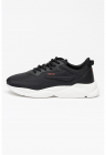 Pantofi sport low-cut din material textil Leon - Negru
