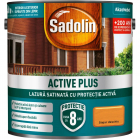 Lazura satinata pentru protectia lemnului Sadolin Active Plus WB, stejar deschis, interior/exterior, 5 l – MatHaus.ro