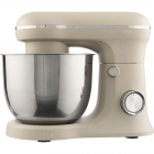 Mixer Planetar RM-41500S 2 Boluri Inox 5L si 4L 10 Viteze +  Pulse 1500W Lunar Bej