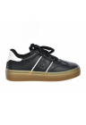 Pantofi sport low-cut de piele ecologica - Alb/Negru
