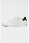 Pantofi sport low-cut de piele - Negru/Alb optic
