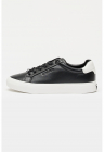 Pantofi sport low-cut de piele - Negru