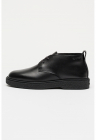 Ghete chukka de piele Dessert - Negru