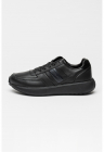 Pantofi sport de piele cu logo City Runner - Negru