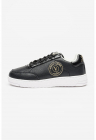 Pantofi sport low cut de piele ecologica Meyssa - Negru