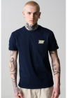 Tricou cu detaliu logo pe piept - Albastru ultramarin