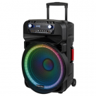 Boxa activa portabila KM1718, difuzor 18 inch, 2x microfon, 240W, baterie 7000 mAh – Vonmag.ro