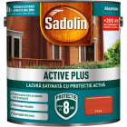 Lazura satinata pentru protectia lemnului Sadolin Active Plus WB, cires, interior/exterior, 2.5 l – MatHaus.ro