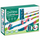 Joc Domino cu bile si reactie in lant, 120 piese domino, turn si rampe, multicolor – Hiris.ro