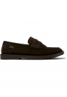 Pantofi loafer de piele intoarsa Don - Maro inchis