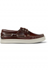Pantofi boat de piele Runner Four - Maro