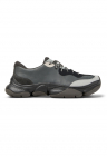 Pantofi sport uni de piele ecologica - Gri/Gri inchis