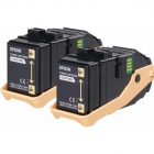 Pachet 2 tonere laser Epson C13S050609 negre, 2×6500 pag – Vexio.ro