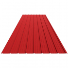 Tabla cutata zincata G10, rosu RAL 3011, inaltime cuta 10 mm, 2000 x 910 x 0.35 mm – MatHaus.ro