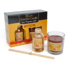 Set Lumanare Parfumata si Difuzor Betisoare Aroma Turta Dulce  120g + 100ml Transparent – ITGalaxy.ro
