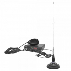 Statie radio ESCORT HP 8001 ASQ + Casti HS81 + Antena CB PNI ML100 cu magnet – Vexio.ro