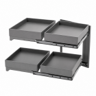Set 4 cosuri Fly Box, antracit, 45 mm – MatHaus.ro