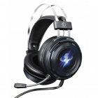 Casti Gaming cu Fir THOR Sunet Surround 7.1 Microfon Iluminare LED Negru
