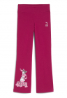 Pantaloni cu croiala ampla si imprimeu Hello Kitty - Roz zmeuriu/Roz pastel/Alb murdar