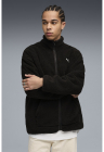 Jacheta relaxed fit cu fermoar - Negru