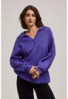 Pulover femei - violet - acril -