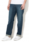 Blugi cu croiala dreapta si aspect decolorat Texas – Bleumarin – FashionDays.ro