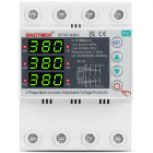 Releu protectie tensiune trifazic Sinotimer STVP-936V, 80A, 3P+N, 230/400V, supratensiune si subtensiune, PV – Vonmag.ro