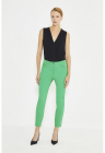 Pantaloni crop cu croiala slim-fit - Verde