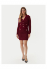 Cardigan dama  rosu - pulover tricotat