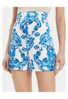Pantaloni scurti dama  alb/albastru