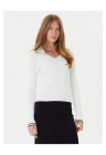 Pulover dama alb - din material moale