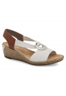 Sandale dama -  alb - sintetic -