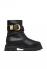 Botine dama piele naturala - negru -