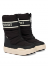 Cizme sport fete –  piele ecologica – negru/alb – FashionDays.ro
